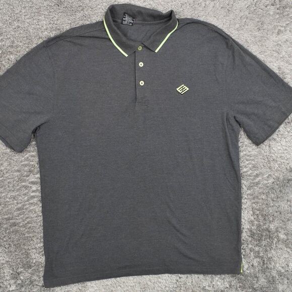 Enyce Men's Big & Tall Adult Size 4X Polo Sean Combs Gray Cotton Short Sleeve - Picture 1 of 8